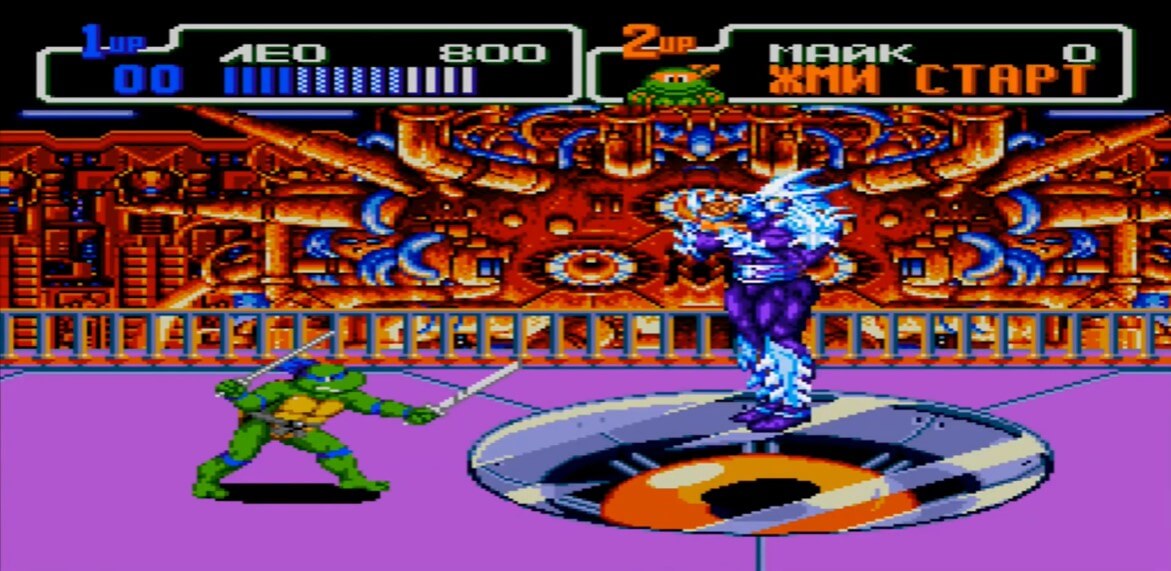Teenage Mutant Ninja Turtles - The Hyperstone Heist - геймплей игры Sega Mega Drive\Genesis